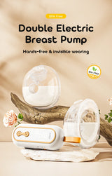 Wearable Breast Pump  Portable Low Noise Breastfeeding Pump with 4 Modes 15 Levels Double Electric Breast Milk Pump