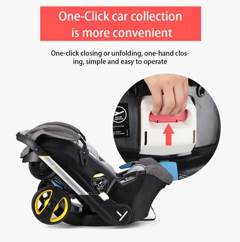 Baby Stroller Multifunctional Car Seat 3 in 1 For Newborn Prams Infant Buggy Safety Cart Carriage