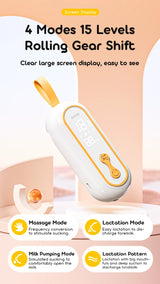 Wearable Breast Pump  Portable Low Noise Breastfeeding Pump with 4 Modes 15 Levels Double Electric Breast Milk Pump