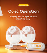 Wearable Breast Pump  Portable Low Noise Breastfeeding Pump with 4 Modes 15 Levels Double Electric Breast Milk Pump