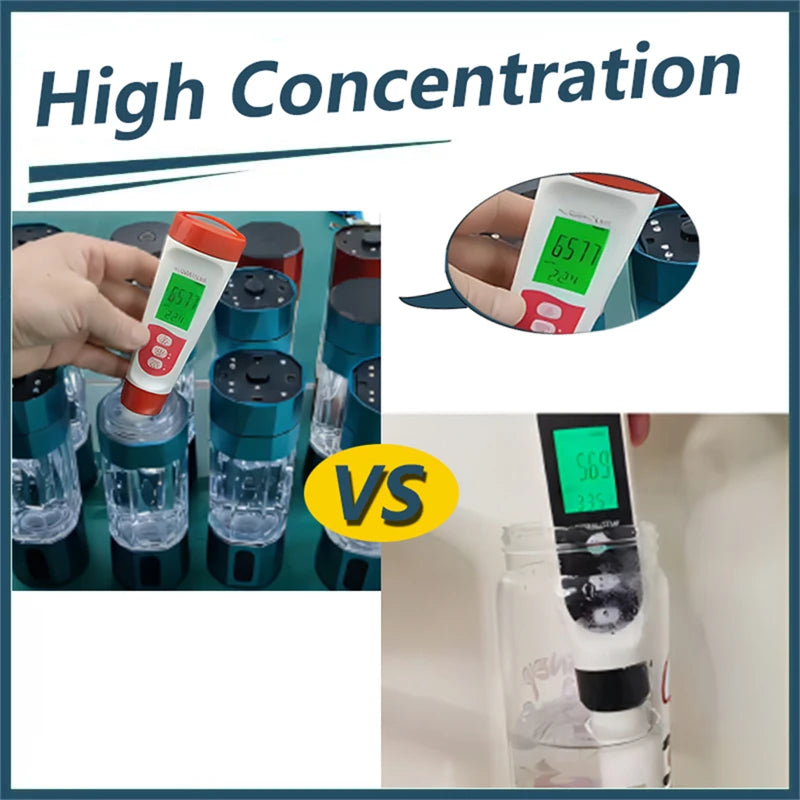 Hydrogen Water Generator Bottle SPE PEM Technology Electrolysis Maker Ionizer H2 Inhalation Device with Nasal Inhalation Tube