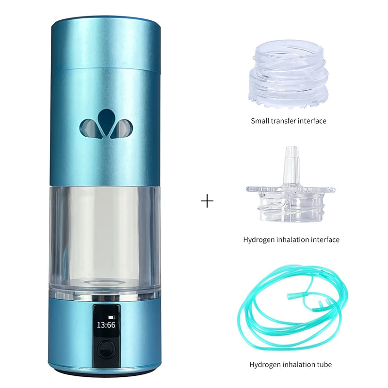 Bluevida H2 Pro nano technology 6000ppb Nanomolecular Hydrogen Water Generator SPE&PEM Dual Chamber Bottle With Inhalation Kit