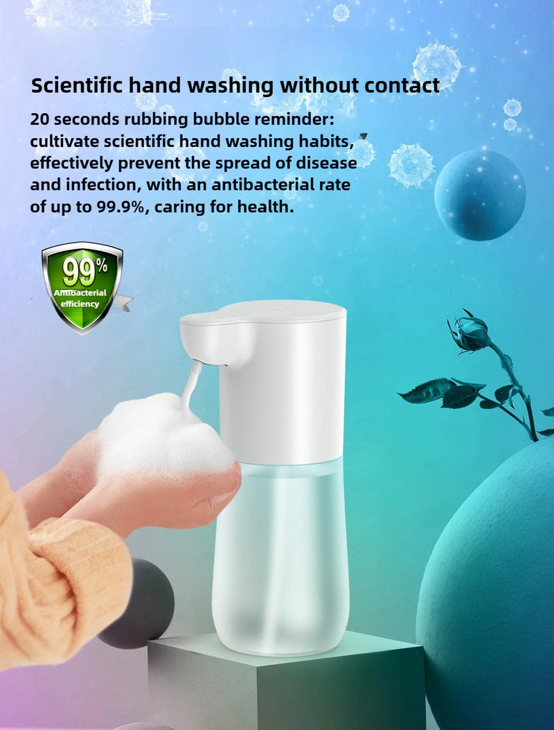 350/600ML Touchless Automatic Soap Foam Dispenser USB Rechargeable Liquid Foam HandWasher Machine Infrared Sensor Soap Dispenser