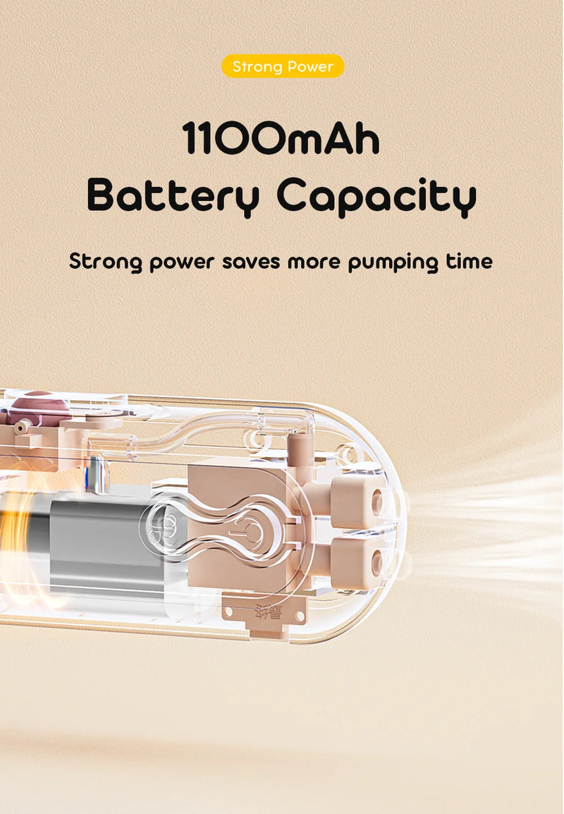 Wearable Breast Pump  Portable Low Noise Breastfeeding Pump with 4 Modes 15 Levels Double Electric Breast Milk Pump