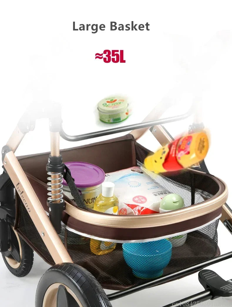 Baby Stroller 3 in 1 Pram Carriages For Newborn Buggy Travel System Multi-function Cart carrinho de bebe 3 em 1 strollers