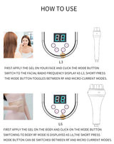 EMS Facial Body Radio Frequency Machine Skin Tightening Face Lifting RF Beauty Device Professional Home RF Skin Care Anti Aging