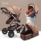 Baby stroller 3 in 1 stroller folding two-sided child four seasons kinderwagen baby carriage  high landscape Newborn Travelling