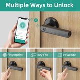 Viladepot Smart Lock Fingerprint Door Lock App Remote Control Passcode Unlock Electronic Touchscreen Keypad
