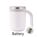 Portable Automatic Stirring Cup Mug Rechargeable Coffee Electric Stirring Stainless Steel Magnetic Rotating Blender Stirring Cup