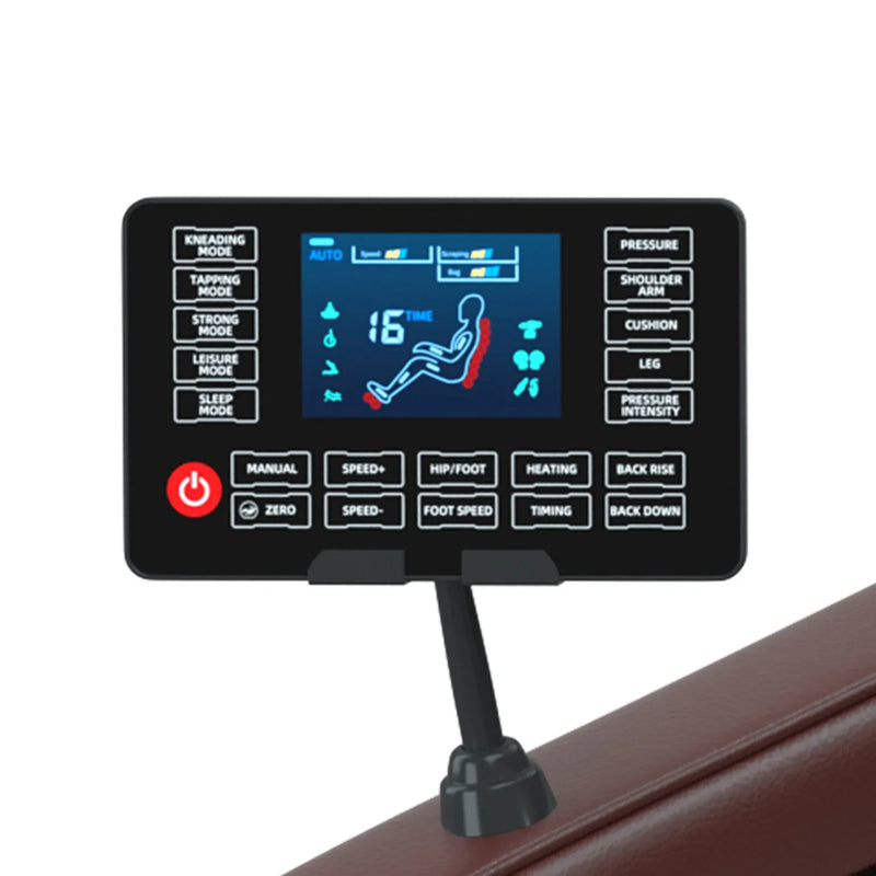 4D Zero Gravity Full Body Massage Chair with Heat, Airbags, Bluetooth Music & Shiatsu Recline