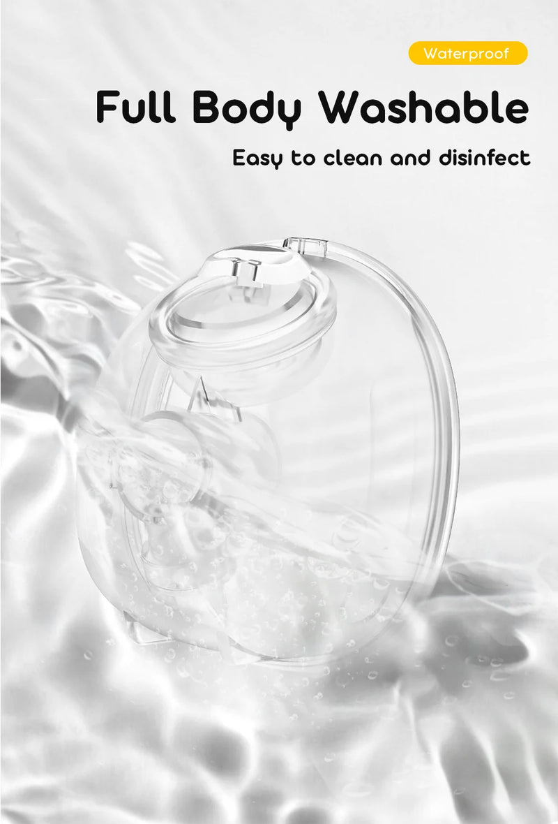 Wearable Breast Pump  Portable Low Noise Breastfeeding Pump with 4 Modes 15 Levels Double Electric Breast Milk Pump