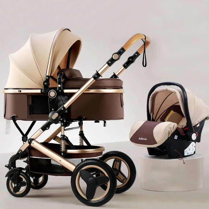 Baby Stroller 3 in 1 Pram Carriages For Newborn Buggy Travel System Multi-function Cart carrinho de bebe 3 em 1 strollers