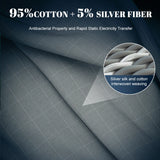 Astarexin Earthing Fitted Sheet Organic Cotton With Conductive Silver Fiber Grounding Bed Sheet Fitted Sheet For Nature Wellness