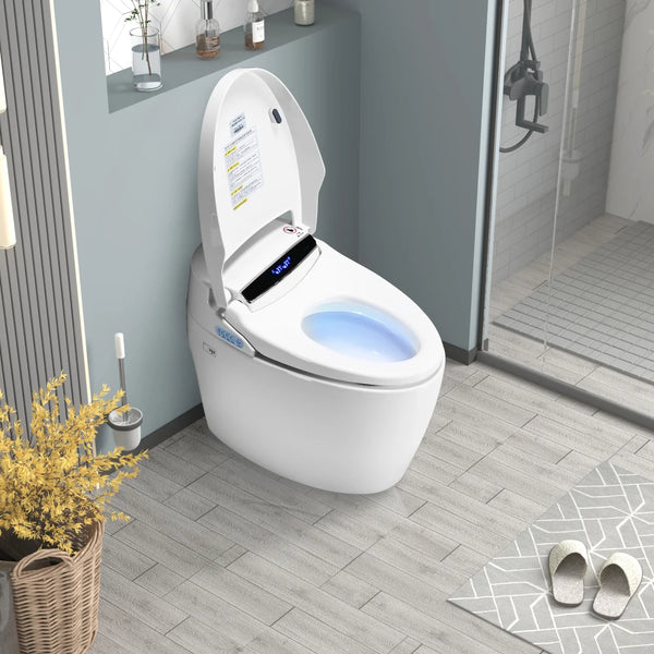 Smart Toilets with Heated Bidet Seat.Portable toilet with bidet built.Intelligent Toilet Auto Open/Close Seat. Bidet toilet