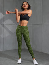 Women Camouflage Print High Waisted Sports Pocket Suitable For Running, Fitness, Yoga, Outdoor Adventure, Squat-Proof Leggings