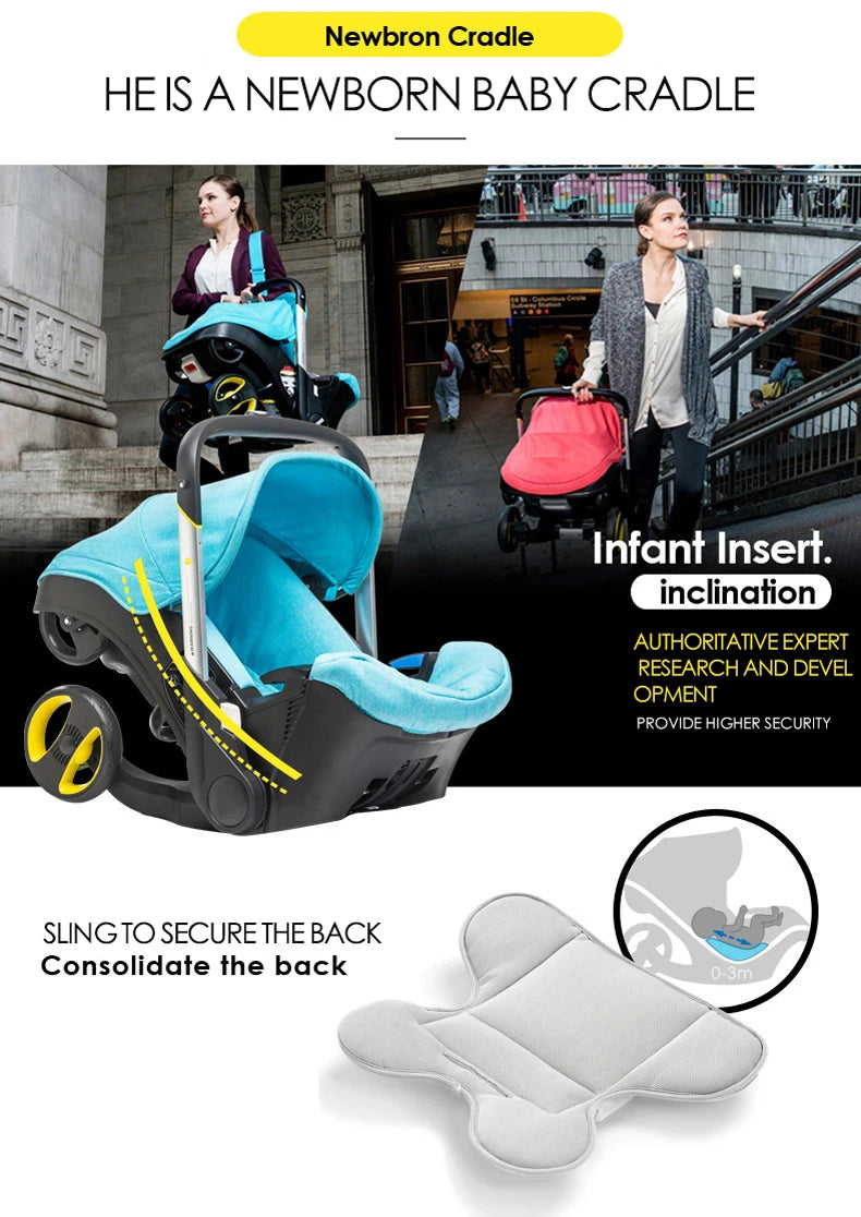 Baby Stroller Multifunctional Car Seat 3 in 1 For Newborn Prams Infant Buggy Safety Cart Carriage