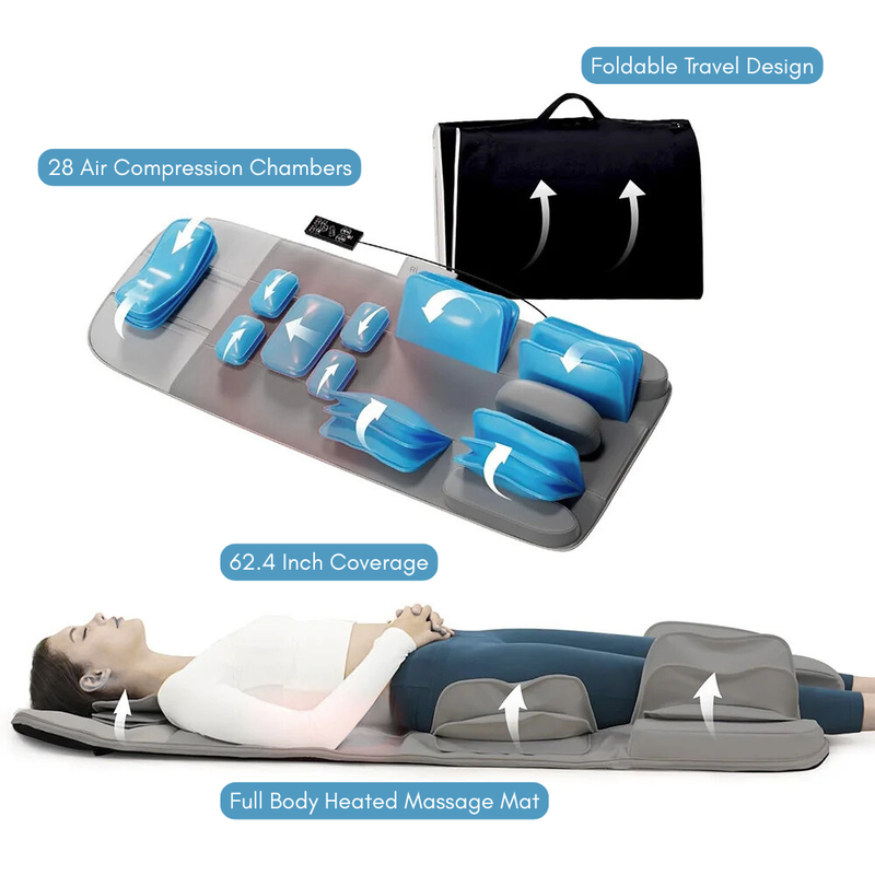 Full Body Massage Mat Heated Stretch | VITALUXE ESSENCE