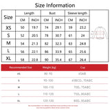Size chart for Hearuisavy women’s yoga jacket with bust and sleeve measurements