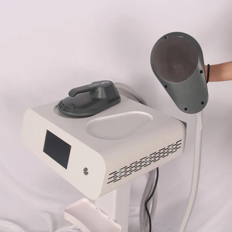 Close-up of EMS handle underside and console top tray