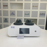 Console front in showroom with two applicators and display